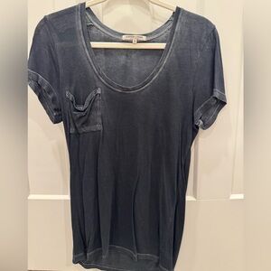 Cotton Citizen Black Fitted Short Sleeve Tee